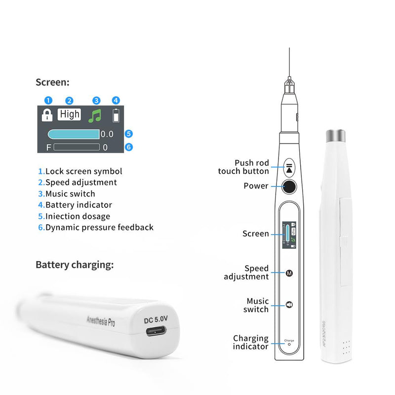 Dental Anesthesia Syringe Endodontic Treatment Wireless Oral Local Anesthesia Root Canal Device