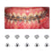 10pcs/bag Dental Orthodontic Lingual Button Round/Rectangular Base