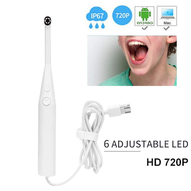 Rilevatore orale palmare HD con telecamera intraorale per l'ispezione dei denti dentali