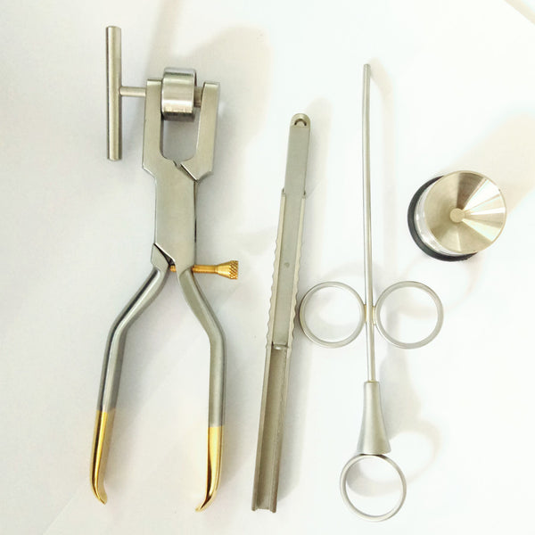 1 ensembles d'instruments d'implant dentaire de Morselizer d'os de moulin d'os d'acier inoxydable