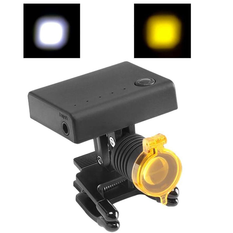 Tragbare 3-W-Stirnlampe mit optischem Filter für Dentallupen