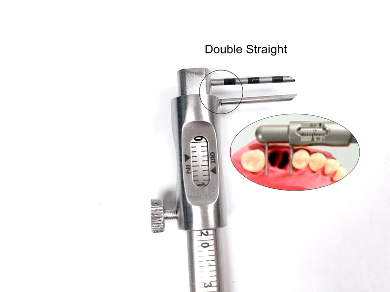 Pluma de medición de calibrador deslizante de ortodoncia dental 0-80 mm