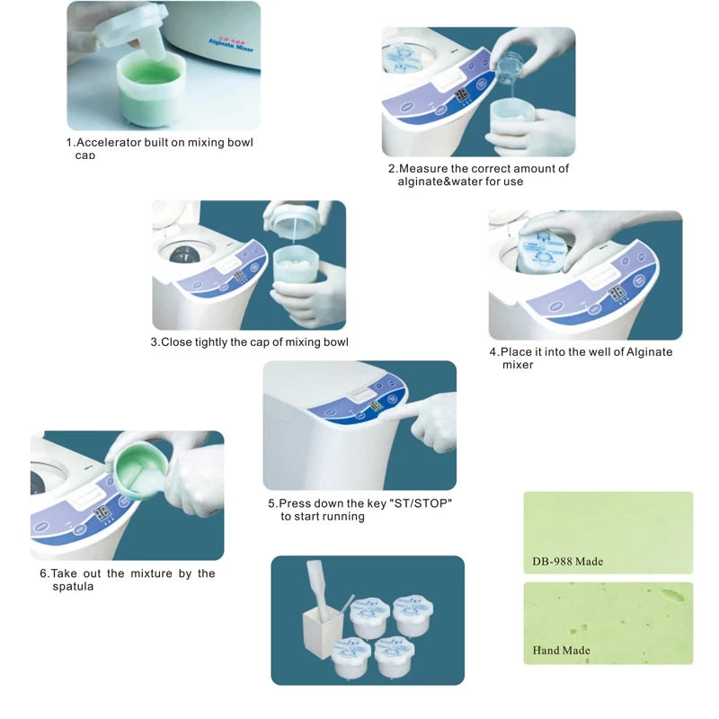 Laboratoire dentaire Alginate Centrifugeuse Impression Denture Material Mixer