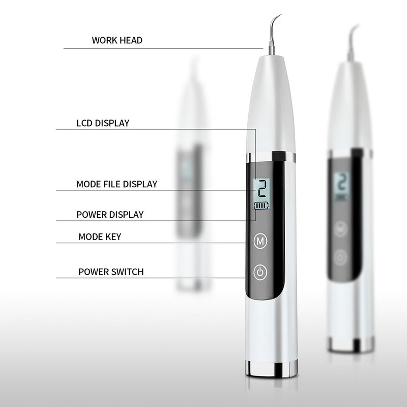 Limpiador de dientes ultrasónico eléctrico LED de 5 modos