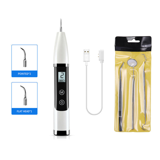 Detergente per denti ad ultrasuoni elettrico a LED a 5 modalità