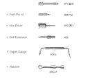 Kit voor chirurgische instrumenten voor tandheelkundige implantaten